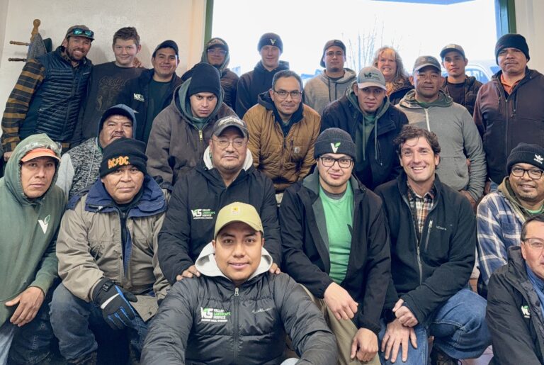 The Valley Landscape Service crew in Jackson Hole, Wyoming